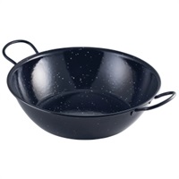 Click for a bigger picture.Black Enamel Dish 30cm