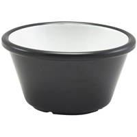 Click for a bigger picture.GenWare Melamine Black And White Two Tone Ramekin 59ml/ 2oz