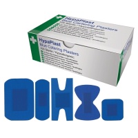 Click for a bigger picture.Blue Detectable Plasters Mix 5 Types Box 100