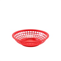 Click for a bigger picture.GenWare Round Fast Food Basket Red 20cm