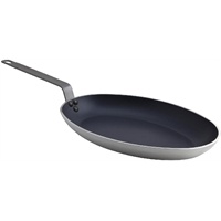 Click for a bigger picture.Non Stick Teflon Aluminium Oval Fish Pan 36cm