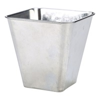 Click for a bigger picture.Galvanised Steel Flared Serving Tub 10 x 10 x 10cm