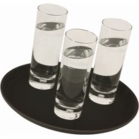 Click for a bigger picture.Gengrip 16" Round Non-Slip Tray Black