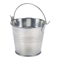 Click for a bigger picture.Galvanised Steel Serving Bucket 8.5cm Dia