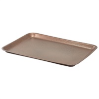 Click for a bigger picture.Galvanised Steel Tray 31.5x21.5x2cm Hammered Copper