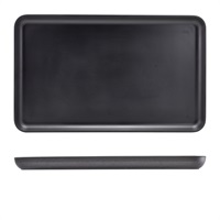 Click for a bigger picture.GenWare Melamine Black Jute Platter GN 1/1