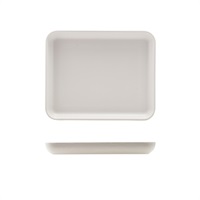 Click for a bigger picture.GenWare Melamine White Jute Platter GN 1/2