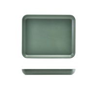 Click for a bigger picture.GenWare Melamine Green Jute Platter GN 1/2