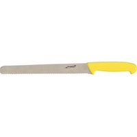 Click for a bigger picture.Genware 12'' Slicing Knife Yellow (Serrated)