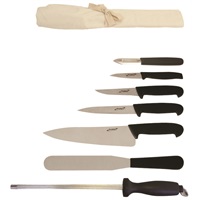 Click for a bigger picture.7 Piece Knife Set + Knife Wallet