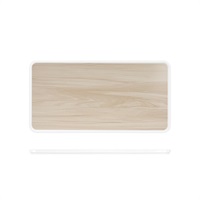 Click for a bigger picture.White Oak White Tokyo Melamine Bento Box Lid 34.8 x 18cm