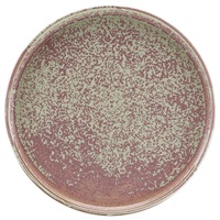 Click for a bigger picture.Terra Porcelain Rose Low Presentation Plate 25cm