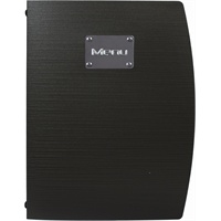 Click for a bigger picture.Rio A4 Menu Holder Black 4 Pages