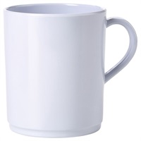 Click for a bigger picture.GenWare Melamine White Mug 28cl/ 10oz
