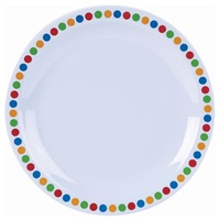 Click for a bigger picture.Genware Melamine 6.25" Plate- Coloured Circle