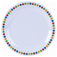 Click for a bigger picture.GenWare Melamine Coloured Circles Plate 16cm/ 6.25"