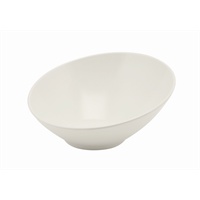Click for a bigger picture.White Melamine Slanted Buffet Bowl 30X29X13cm