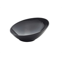 Click for a bigger picture.GenWare Melamine Black Slanted Buffet Bowl 30cm