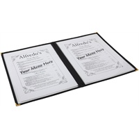 Click for a bigger picture.American Style Clear Menu Holder - 2 Page