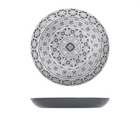 Click for a bigger picture.Grey Marrakesh Melamine Bowl 38 x 4.5cm