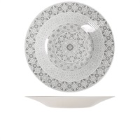 Click for a bigger picture.White Marrakesh Melamine Bowl 48 x 6cm