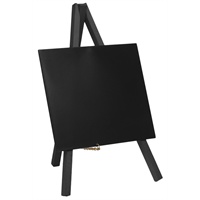 Click for a bigger picture.Mini Chalkboard Easel 24 X 11.5cm Black Pk 3