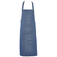 Click for a bigger picture.Washed Denim Bib Apron 70 x 90cm