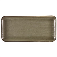 Click for a bigger picture.Terra Porcelain Grey Narrow Rectangular Platter 36 x 16.5cm