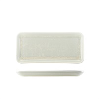 Click for a bigger picture.Terra Porcelain Pearl Narrow Rectangular Platter 27 x 12.5cm