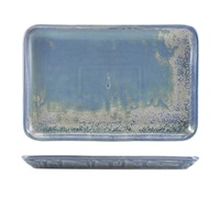 Click for a bigger picture.Terra Porcelain Seafoam Rectangular Platter 30 x 20cm