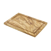 Click for a bigger picture.Olive Wood Serving Board W/ Groove 30 x 20cm+/-