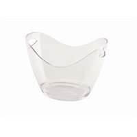 Click for a bigger picture.Clear Plastic Champagne/ Wine Bucket Small