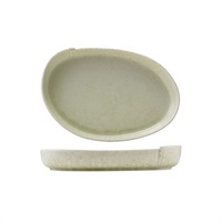 Click for a bigger picture.Kozo Porcelain Shiro Oval Plate 28cm