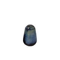 Click for a bigger picture.Terra Porcelain Aqua Blue Pepper Shaker