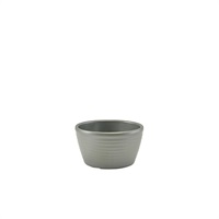 Click for a bigger picture.GenWare Melamine Matt Grey Ripple Ramekin 56ml/2oz