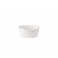 Click for a bigger picture.Genware Poreclain Oval Ramekin 10cm/4"