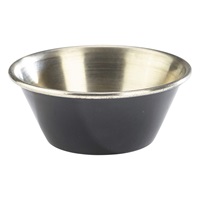 Click for a bigger picture.GenWare Black Stainless Steel Ramekin 43ml/1.5oz