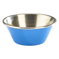 Click for a bigger picture.GenWare Blue Stainless Steel Ramekin 43ml/1.5oz