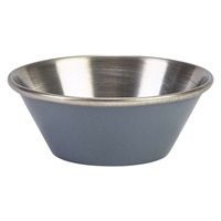 Click for a bigger picture.GenWare Grey Stainless Steel Ramekin 43ml/1.5oz