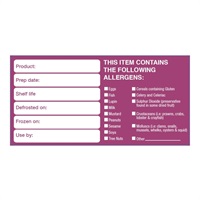 Click for a bigger picture.50x100mm Removable Product/ Allergen Label (500)