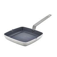 Click for a bigger picture.Non Stick Teflon Aluminium Square Ribbed Skillet 24cm