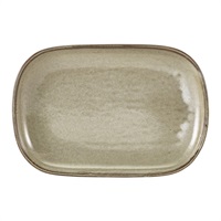 Click for a bigger picture.Terra Porcelain Grey Rectangular Plate 24 x 16.5cm