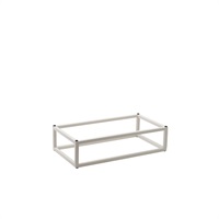 Click for a bigger picture.GenWare White GN 1/3 Riser 8cm (H)