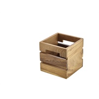 Click for a bigger picture.Genware Acacia Wood Box/Riser 15cm