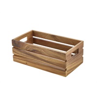 Click for a bigger picture.Genware Acacia Wood Box/Riser GN 1/3