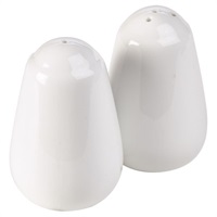 Click for a bigger picture.Genware Porcelain Salt Shaker 7cm/ 2.75"