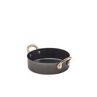 Click for a bigger picture.GenWare Black Vintage Steel Mini Casserole Dish 12.25 x 3.5cm