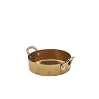 Click for a bigger picture.GenWare Gold Vintage Steel Mini Casserole Dish 12.25 x 3.5cm