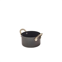 Click for a bigger picture.GenWare Black Vintage Steel Mini Casserole Dish 9 x 5.25cm