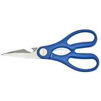 Click for a bigger picture.Stainless Steel Kitchen Scissors 8" Blue